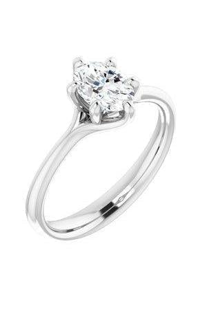 Oval Diamond Solitaire Engagement Ring-The Diamond Setter