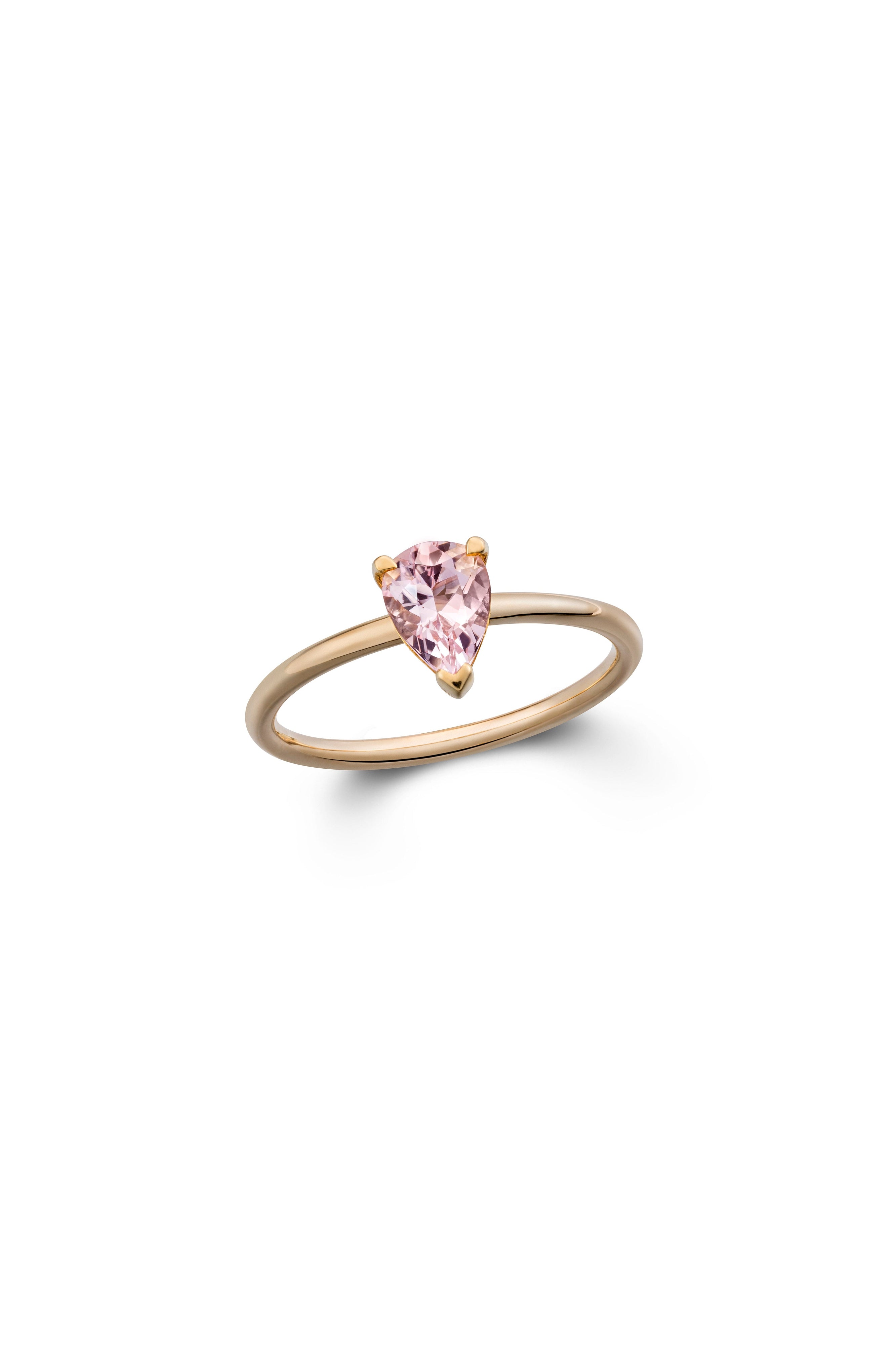Dainty Morganite Ring-The Diamond Setter