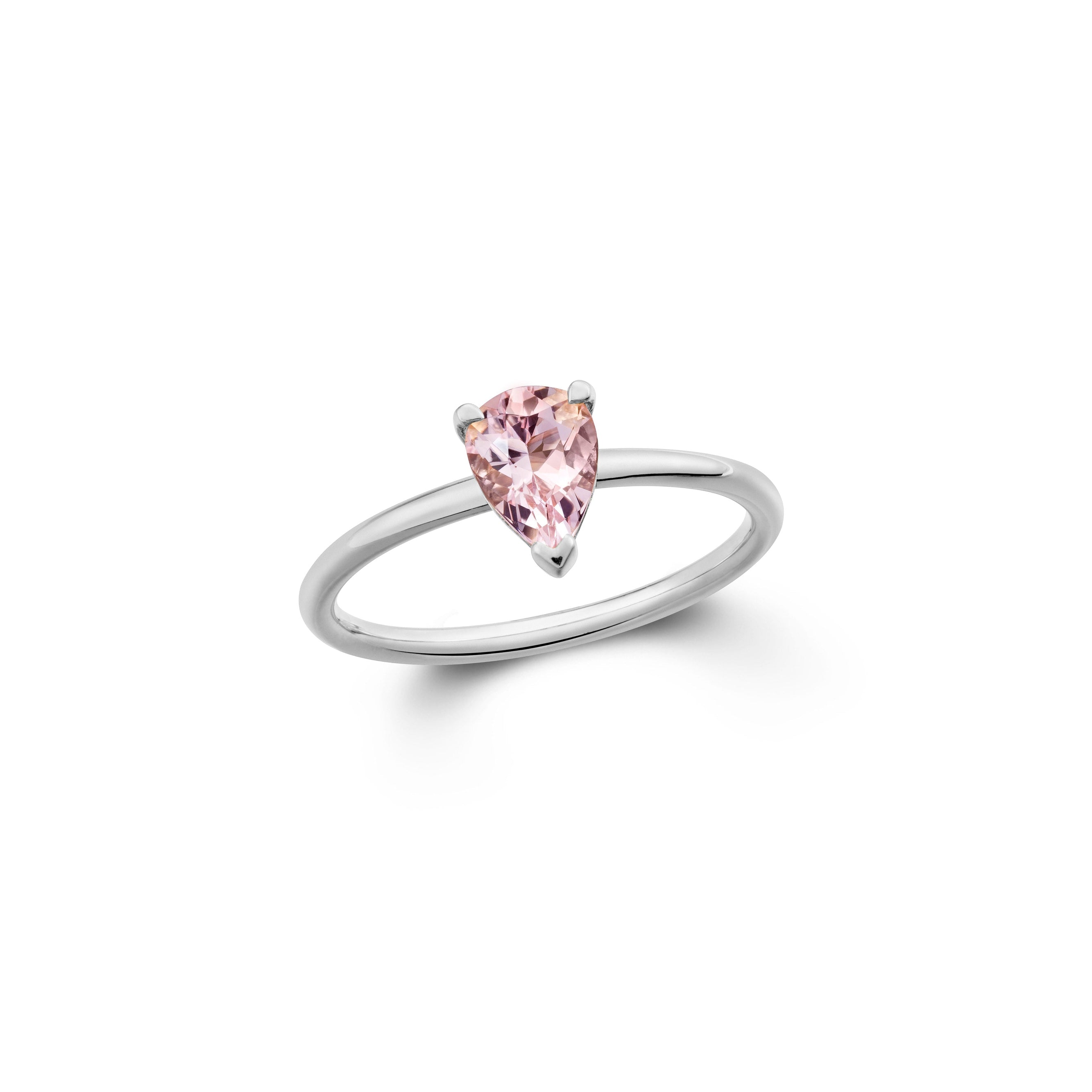 Dainty Morganite Ring-The Diamond Setter