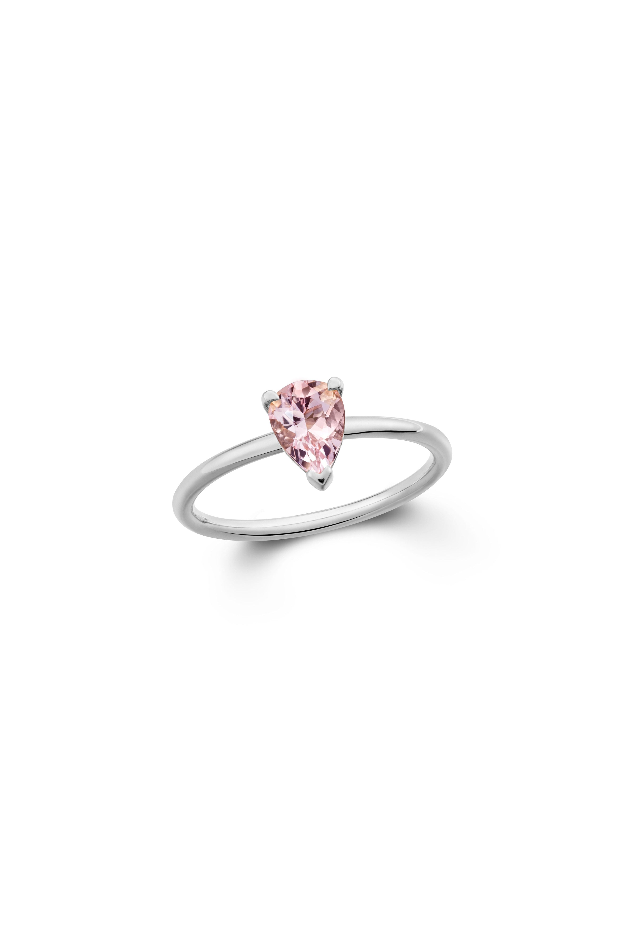 Dainty Morganite Ring-The Diamond Setter