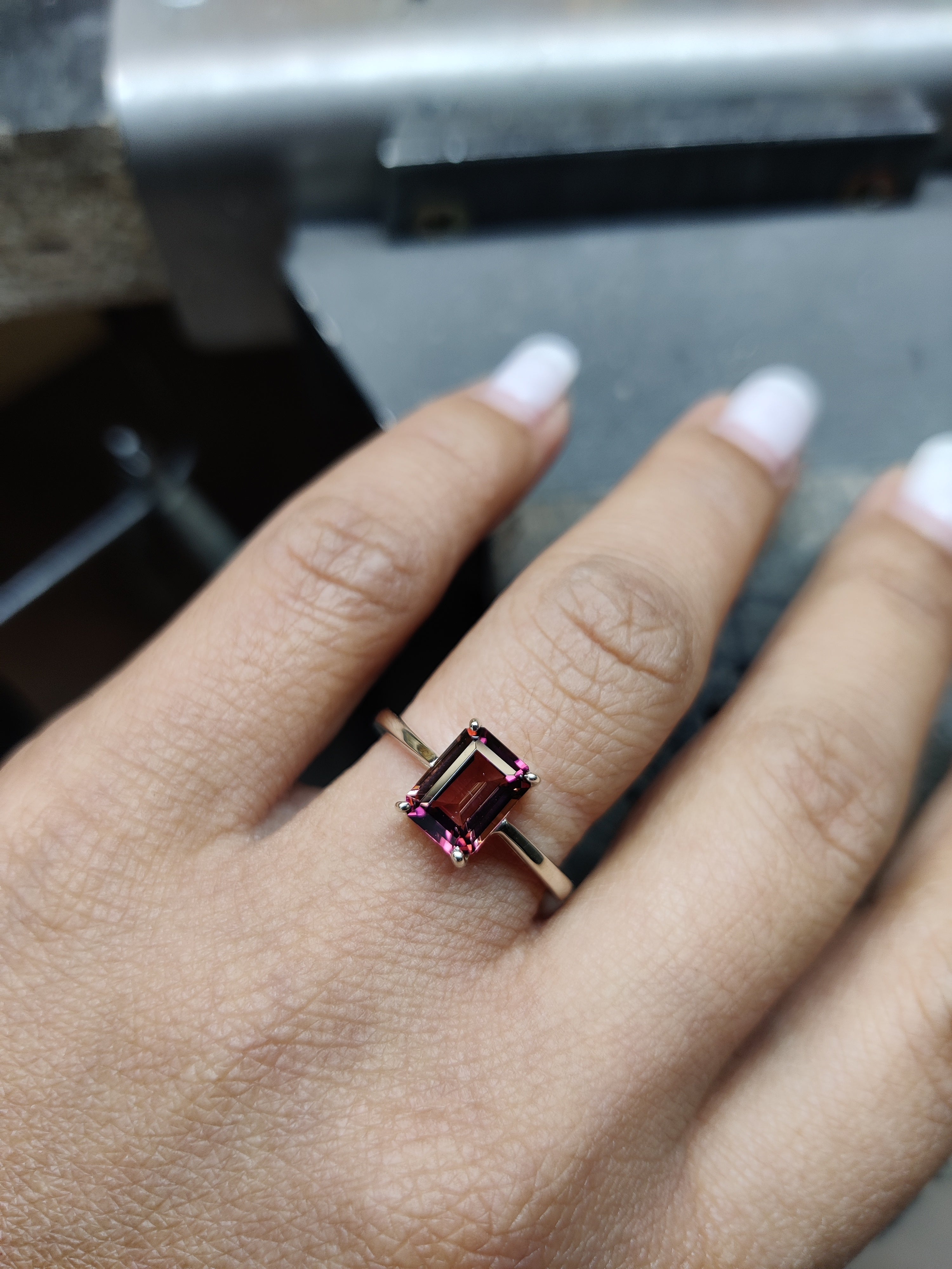 Pink Tourmaline Dress Ring-The Diamond Setter