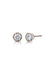 Hex Diamond Stud Earrings-The Diamond Setter
