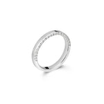 9 carat Gold Band with White Diamonds in Pave Setting-The Diamond Setter