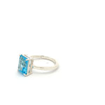 Swiss Blue Topaz Dress Ring-The Diamond Setter