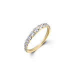 Tapered Half Eternity Ring-The Diamond Setter
