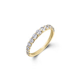 Tapered Half Eternity Ring-The Diamond Setter
