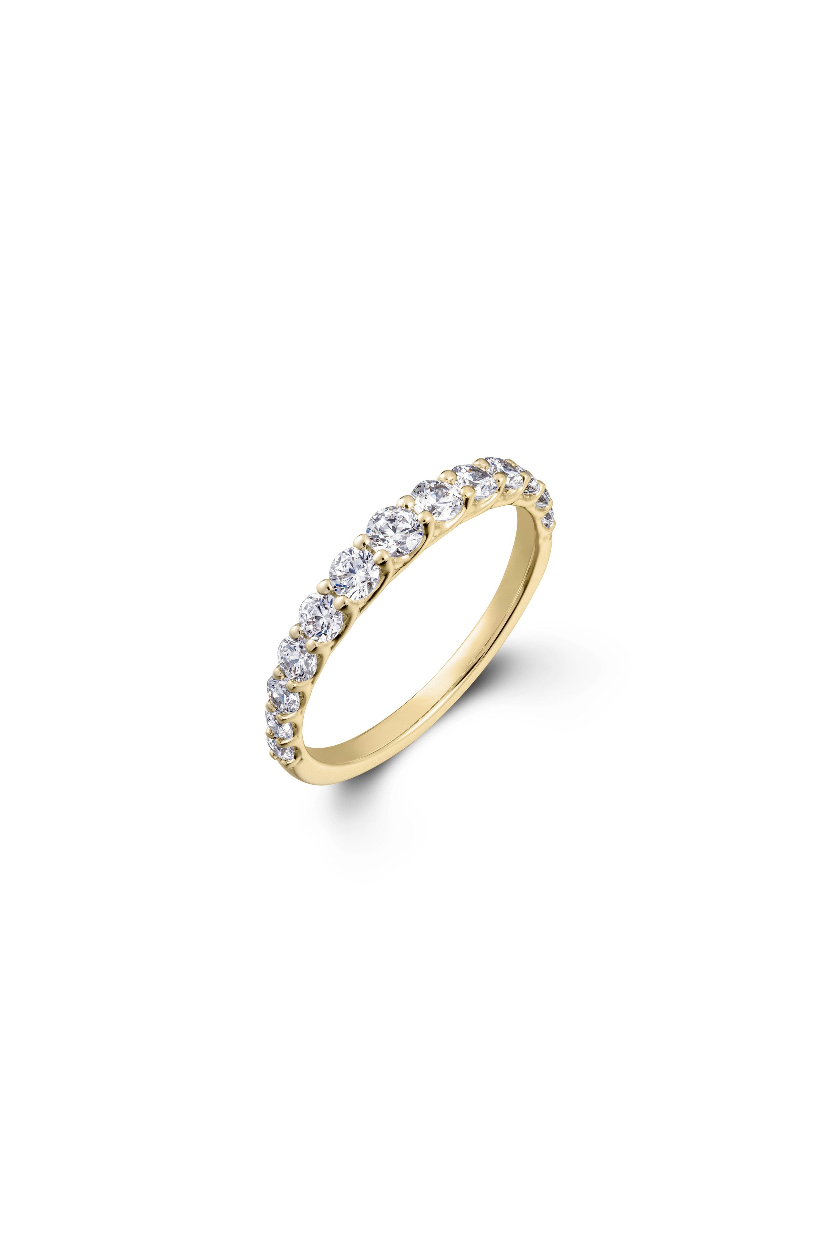 Tapered Half Eternity Ring-The Diamond Setter