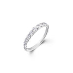 Tapered Half Eternity Ring-The Diamond Setter