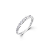 Tapered Half Eternity Ring-The Diamond Setter