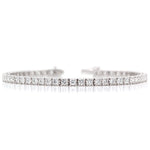 18ct White Gold Diamond-Set Tennis Bracelet-The Diamond Setter