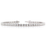 18ct White Gold Diamond-Set Tennis Bracelet-The Diamond Setter