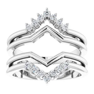 ACRUX - Stunning ring guard with diamonds-The Diamond Setter