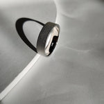 Unique Wedding Ring with Glass Blast Finish-The Diamond Setter