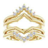 ACRUX - Stunning ring guard with diamonds-The Diamond Setter