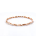 Gold Twisted Bangle with platinum jubilee hallmark-The Diamond Setter