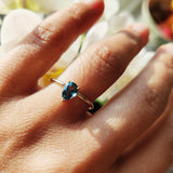 Blue Topaz Ring-The Diamond Setter