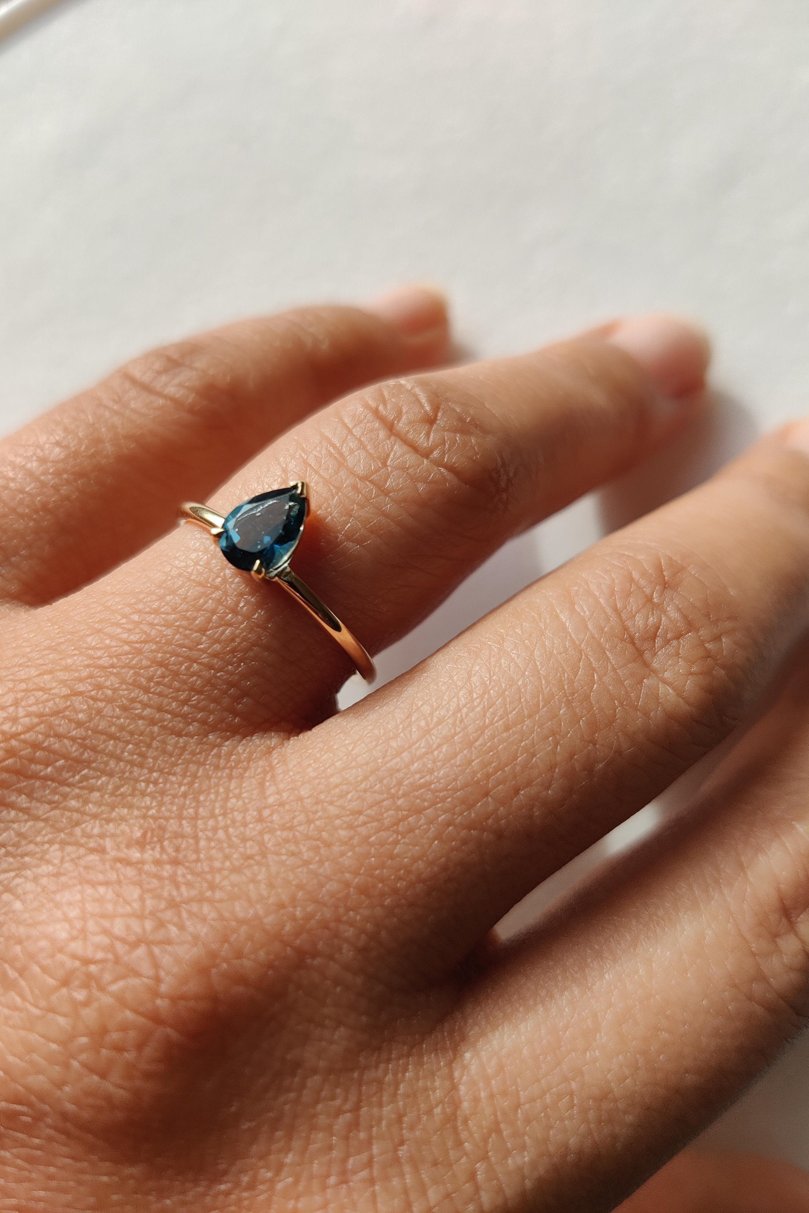 Blue Topaz Ring-The Diamond Setter