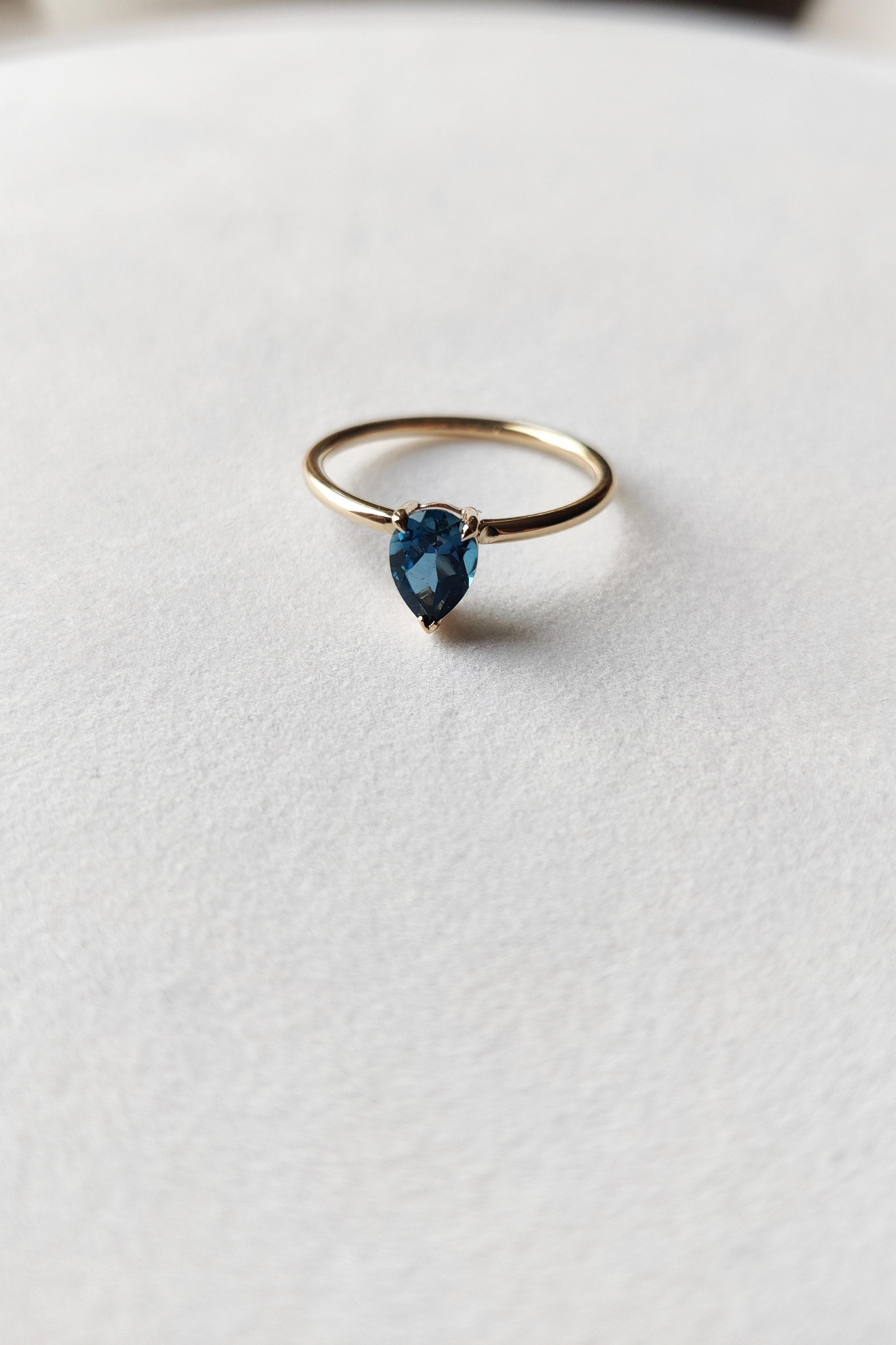 Blue Topaz Ring-The Diamond Setter