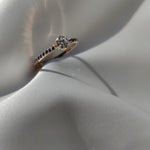 Round Brilliant Cut Diamond Ring with Sapphires or Ruby-The Diamond Setter