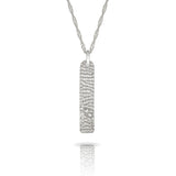 9 carat Gold Luxury Dog Tag Necklace with Diamonds-The Diamond Setter