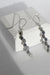 Silver Dangling Earrings with Sapphire Effervescence Style-The Diamond Setter