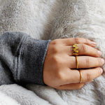 Gold Handmade Ring Effervescence Style-The Diamond Setter