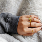 Gold Handmade Ring Effervescence Style-The Diamond Setter