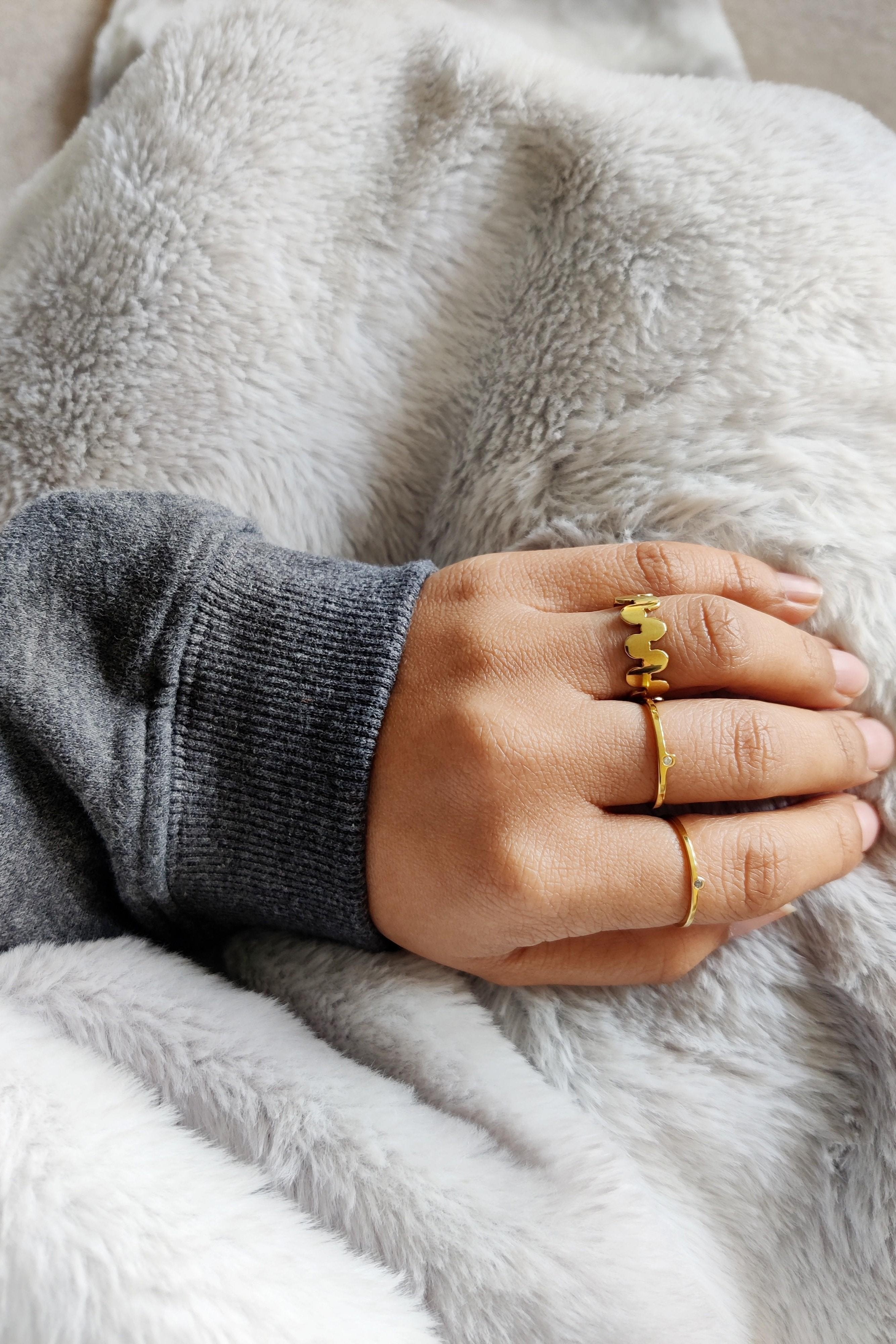 Gold Handmade Ring Effervescence Style-The Diamond Setter