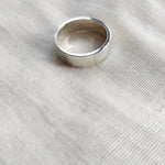 Flat Plain Wedding Ring in 9carat White Gold for Men-The Diamond Setter