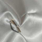Half Eternity Dainty Diamond Band-The Diamond Setter