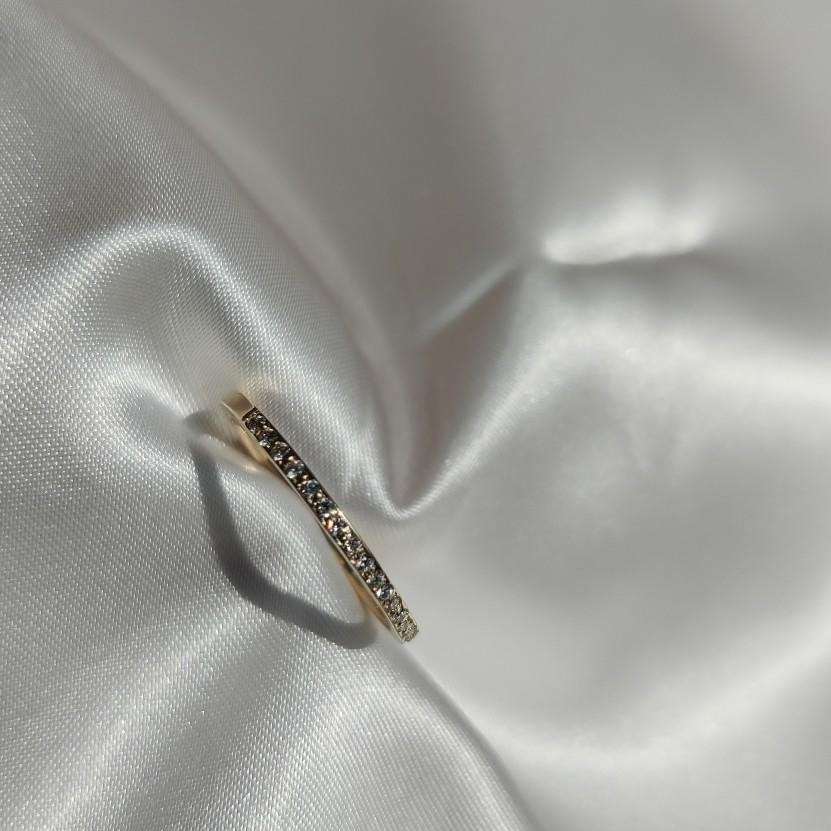 Half Eternity Dainty Diamond Band-The Diamond Setter