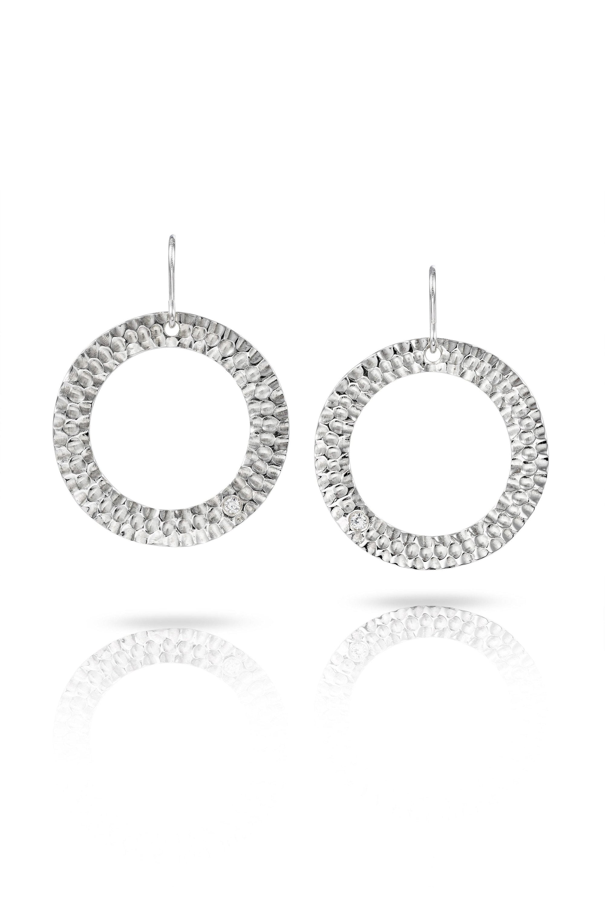 Gold Halo Earrings with Diamonds-The Diamond Setter