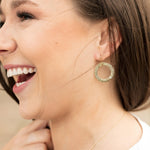 Gold Halo Earrings with Diamonds-The Diamond Setter