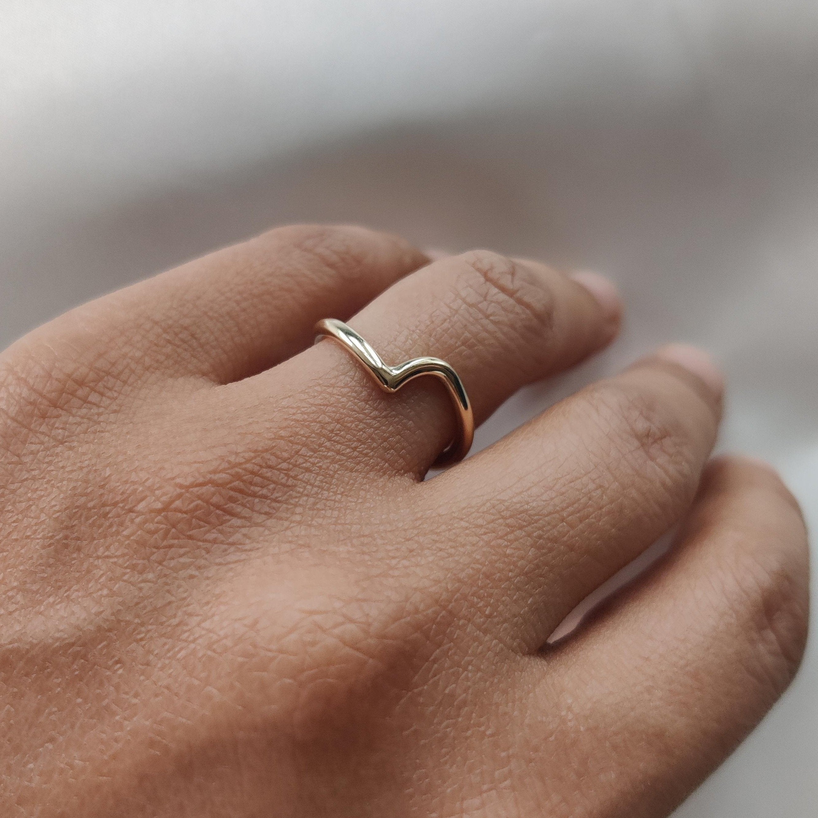 Heart and Wishbone Ring-The Diamond Setter