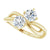 Toi et Moi Engagement ring with identical diamonds-The Diamond Setter