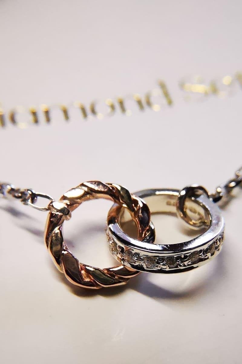 Linked Souls Gold Pendant-The Diamond Setter