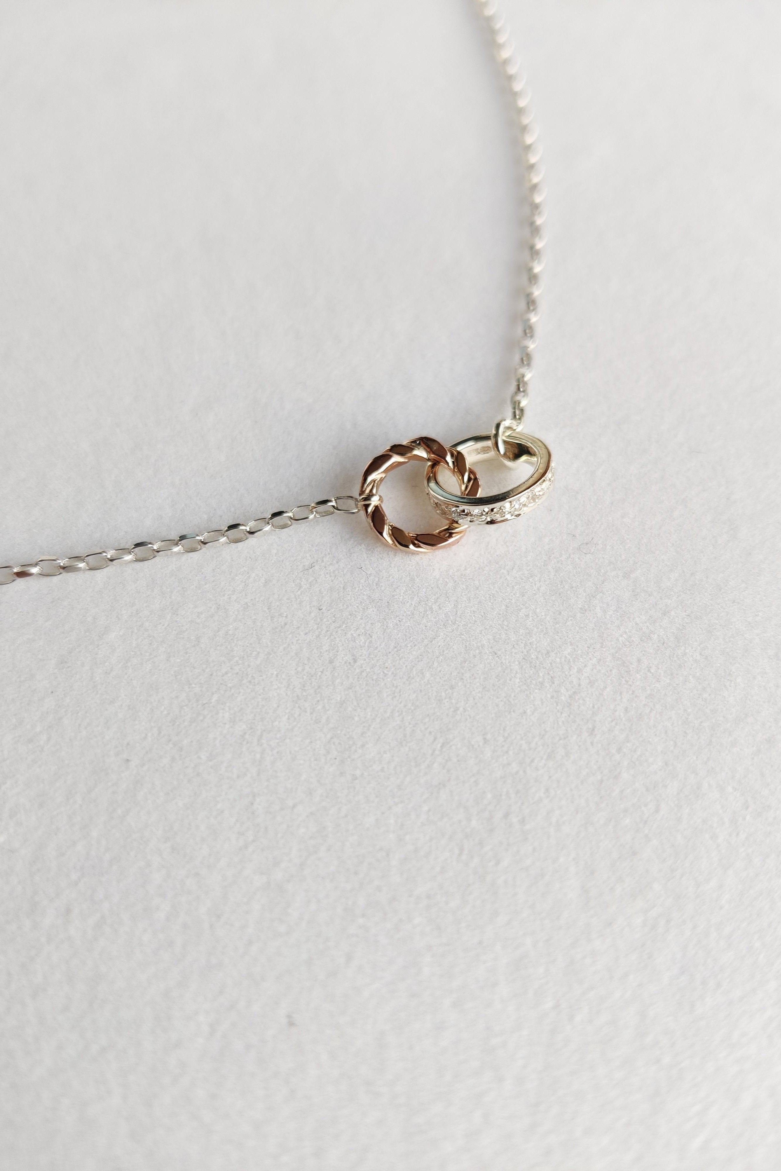Linked Souls Gold Pendant-The Diamond Setter