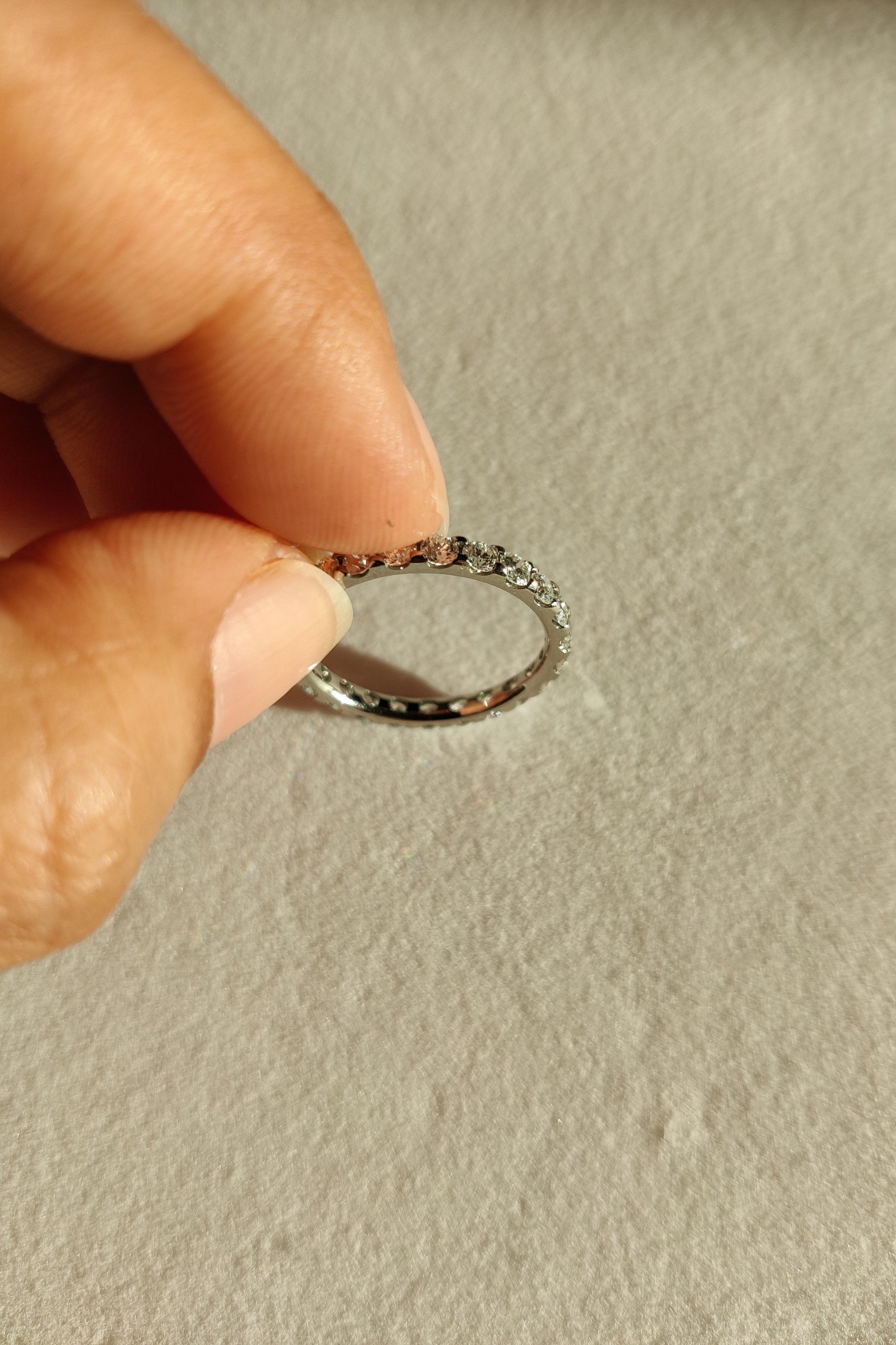Full Eternity Ring with 1.62ct Natural White Diamonds-The Diamond Setter