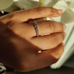 Full Eternity Ring with 1.62ct Natural White Diamonds-The Diamond Setter
