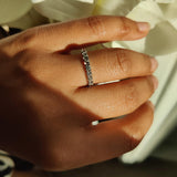 Full Eternity Ring with 1.62ct Natural White Diamonds-The Diamond Setter