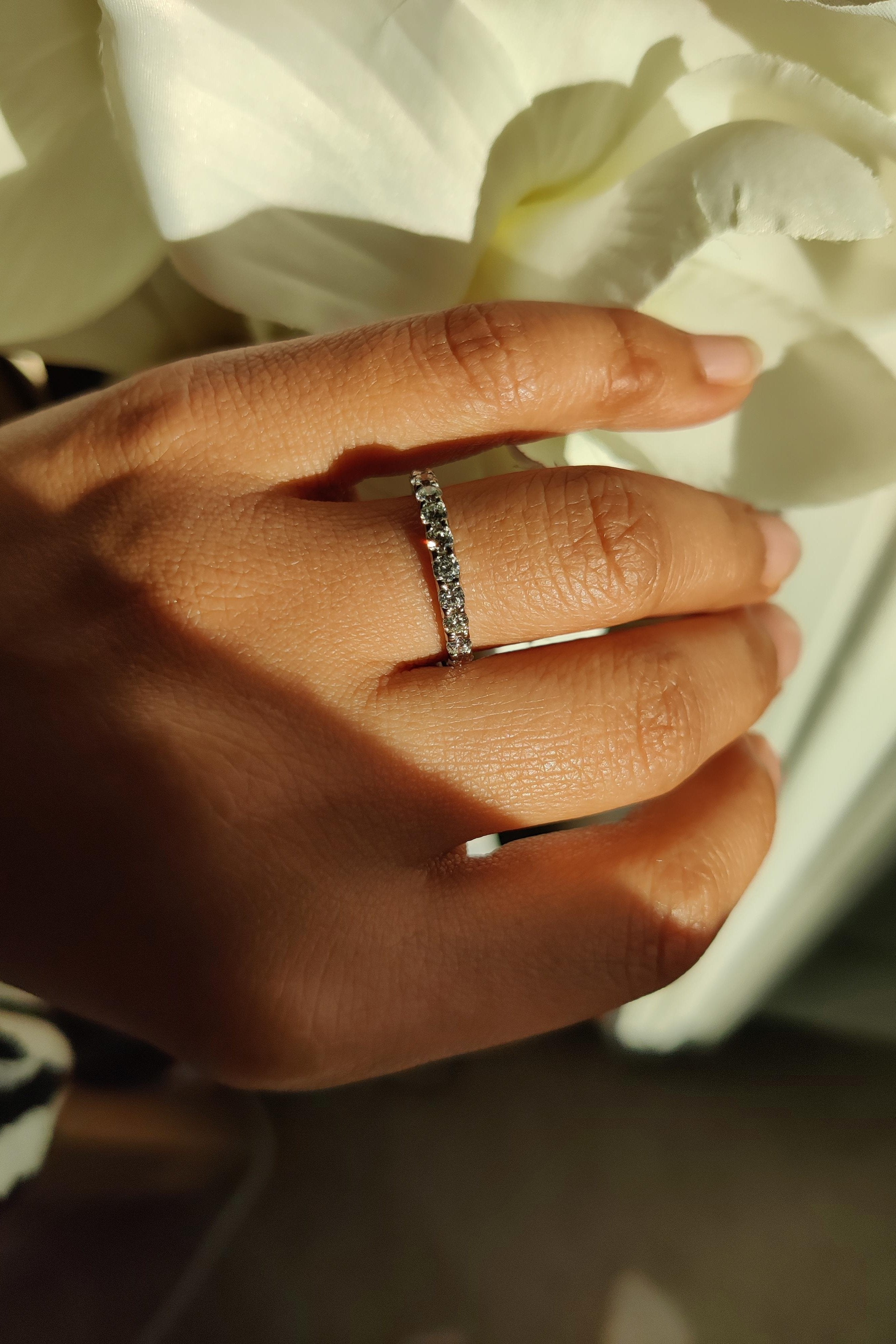 Full Eternity Ring with 1.62ct Natural White Diamonds-The Diamond Setter
