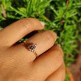 Dainty Morganite Ring-The Diamond Setter