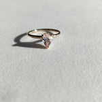 Dainty Morganite Ring-The Diamond Setter
