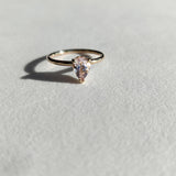 Dainty Morganite Ring-The Diamond Setter