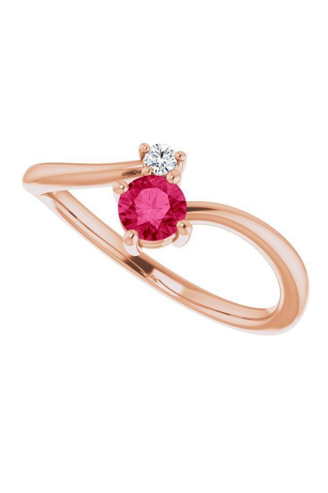 Sapphire and Diamond Petite Ring-The Diamond Setter