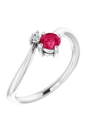 Sapphire and Diamond Petite Ring-The Diamond Setter