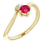 Sapphire and Diamond Petite Ring-The Diamond Setter