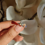 Promise Ring A Trio of Gemstones-The Diamond Setter