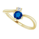 Sapphire and Diamond Petite Ring-The Diamond Setter