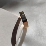Square Wedding Ring with Ice Finish-The Diamond Setter